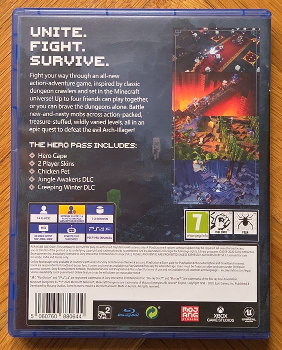 Minecraft Dungeons Hero Edition за PlayStation 4 PS4 Плейстейшън 5 PS