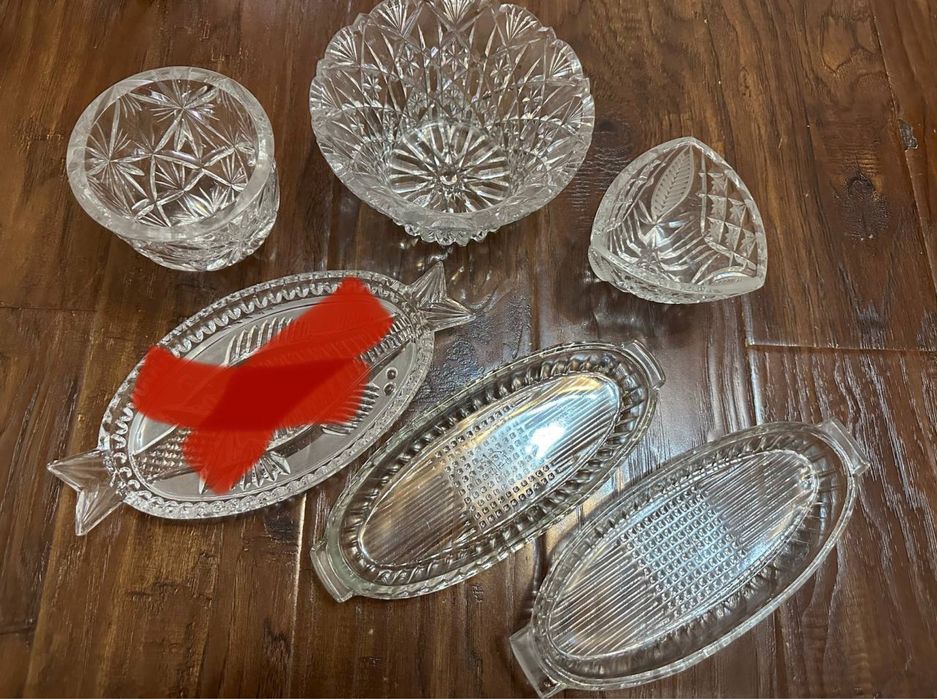 Салатницы хрустальные. Все за 100 000 сум