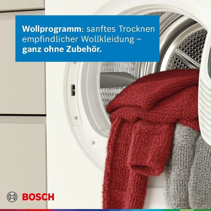 Нова инверторна смарт сушилня с термопомпа Bosch Series 8 Smart 9 kg AutoDry WRB247C40 самопочистване
