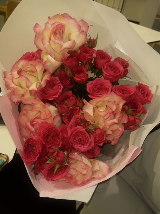 цветы только купил