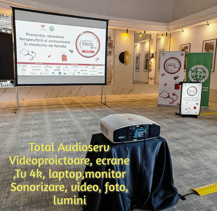 Videoproiector TV smart ecrane avaliere sistem traducere