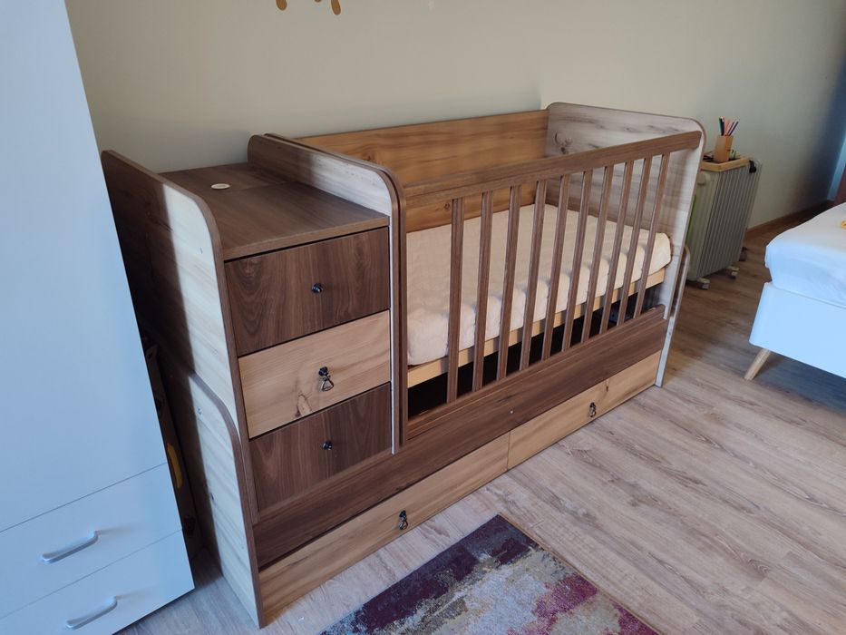 Детско трансформиращо се легло с кокосов матрак