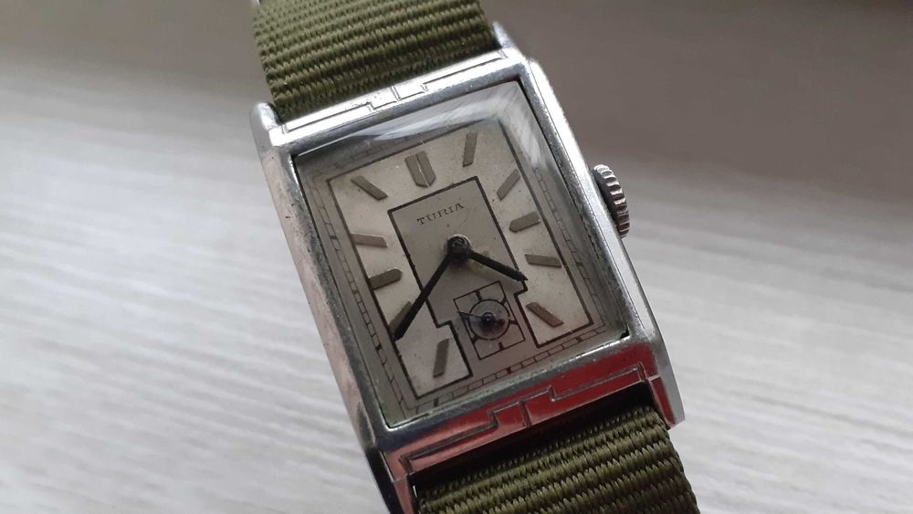 Turia tank swiss made art deco 1920 ceas mecanic vintage functional