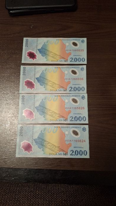 Bancnote 2000 lei eclipsa