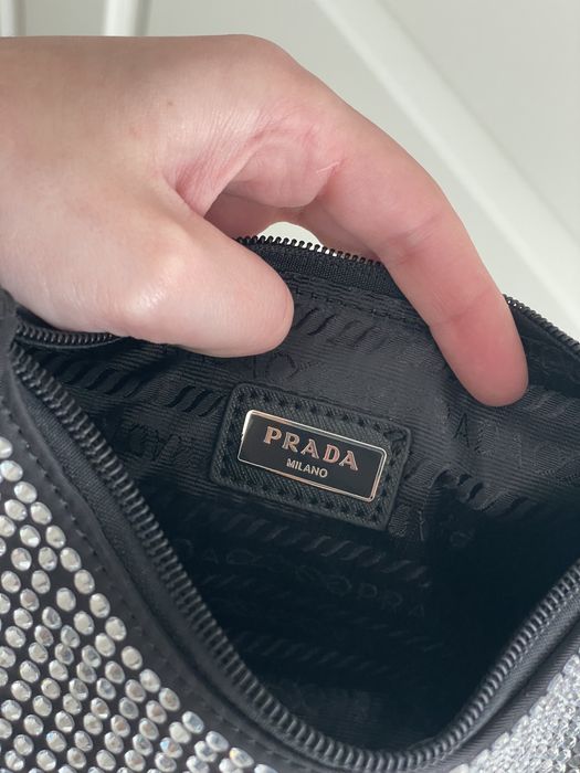 Geanta Prada Re-Edition 2000 Crystal noua