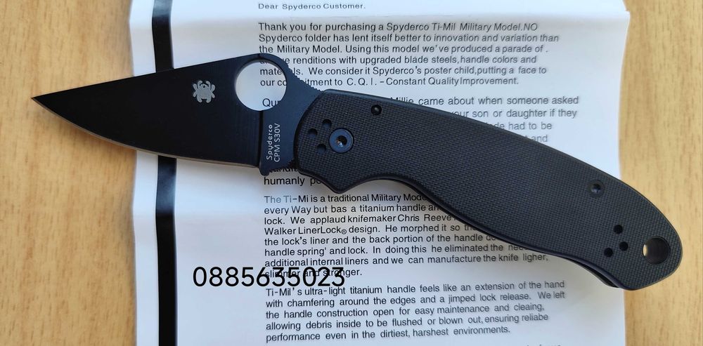 Spyderco Paramilitary 3 C223