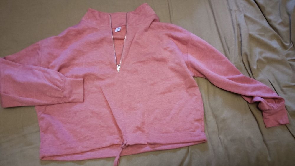 Old navy, оверсайз, укороченны флис кофта свитер