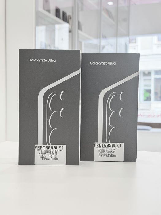 Magazin Samsung Galaxy S26 Ultra Sigilat 512GB Black 12GB Ram Garantie