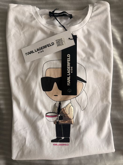 Бяла тениска Karl Lagerfeld
