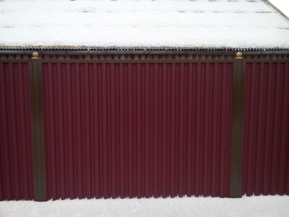 Установка заборов из профлиста