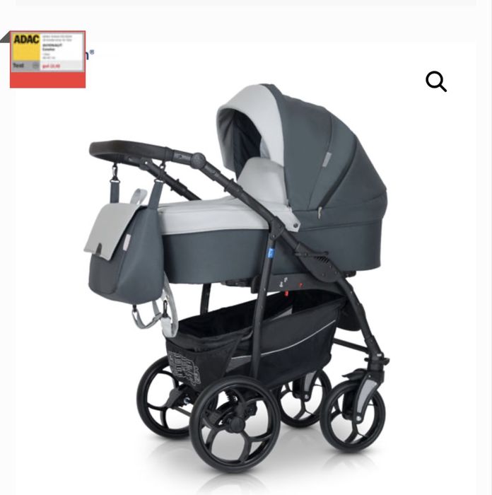 Carucior krausman 2 in 1 grey