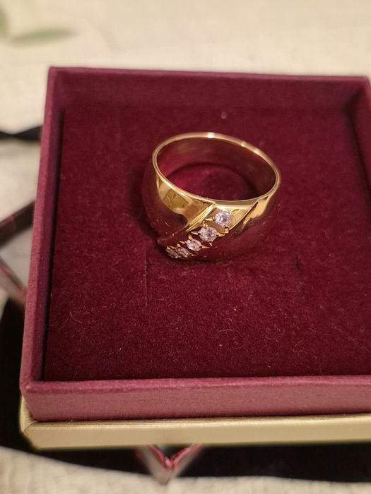 Кольцо чалма золотое