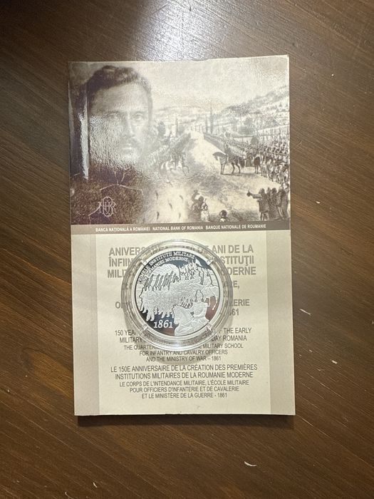 MONEDA BNR Primele Institutii Militare Ale Romaniei  10 lei 2011