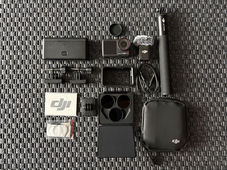 DJI Action 5 Pro Adventure Combo + DJI Mic 2 + ND Filters