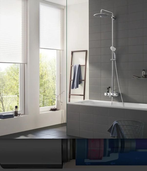 Sistem de dus/cada Grohe Smart control, montare pe perete, termostat