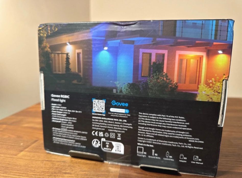 Lumini smart Govee RGBIC Flood Lights 2-pack (nefolosit)