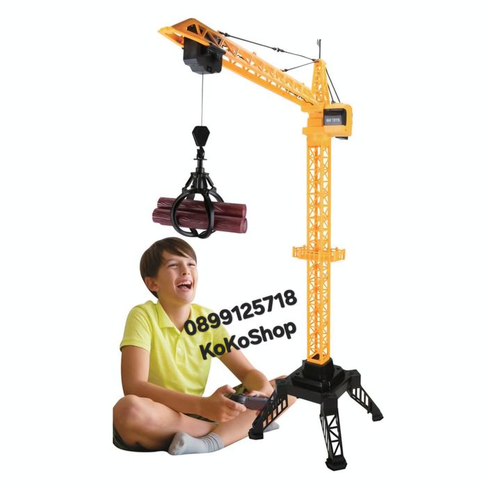 Строителен кран с дистанционно управление-120 см./детски строителен кр