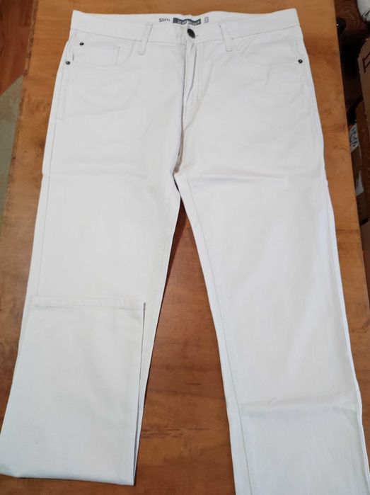 7 pantaloni slim fit H&M/LC Waikiki mar.W30,W31 [46-48/S] noi,eticheta