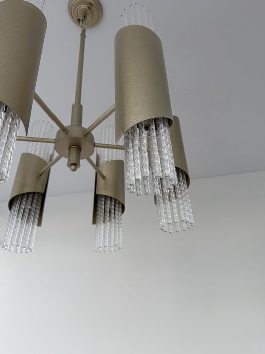 Люстра стеклянная