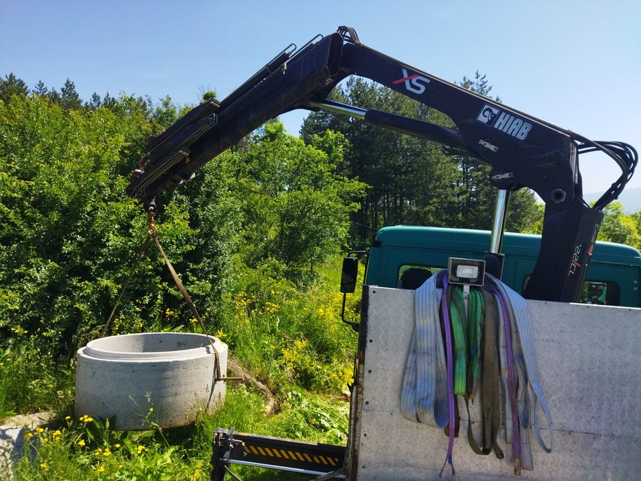 Транспортни услуги камиона с кран и падащ борд  Топ цени