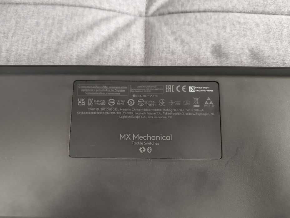 Logitech MX Mechanical Tactile – tastatură wireless full size, iluminată
