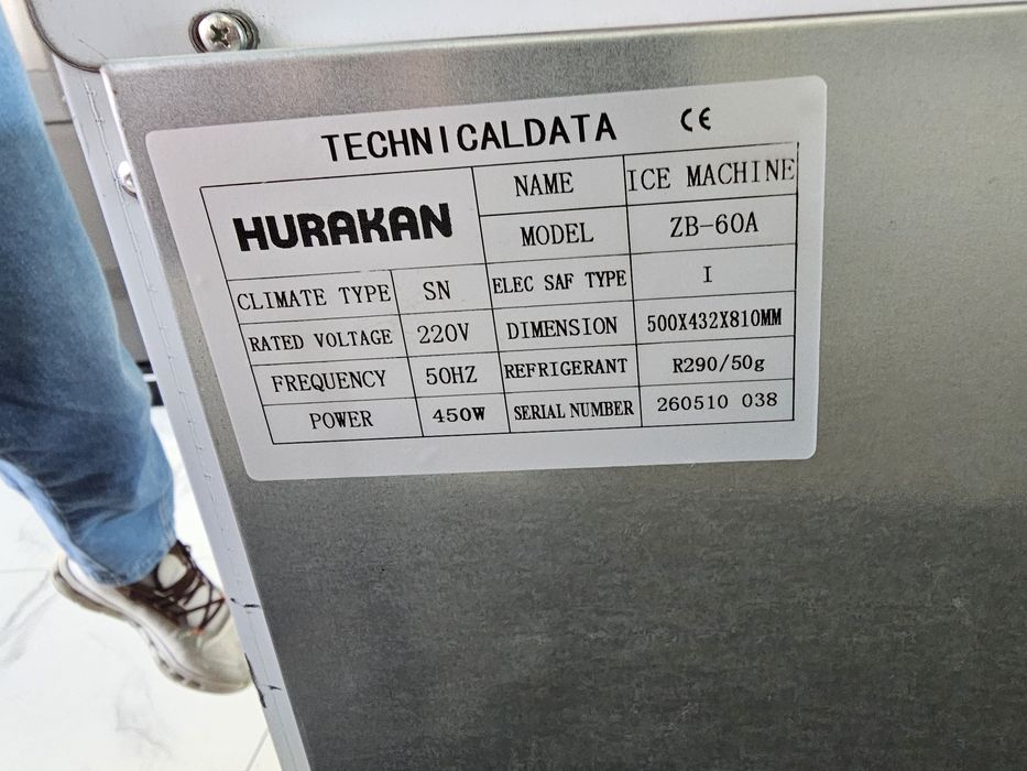 Лёдогенератор muz generator Hurakan optom sklad оптом
