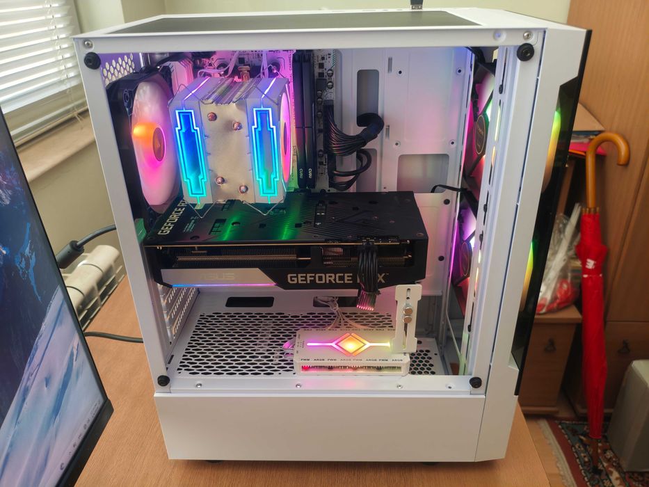 Геймърски компютър, Ryzen 5500, Rtx 3060Ti, 512Gb nvme, 1tb hdd, 16gb Ram