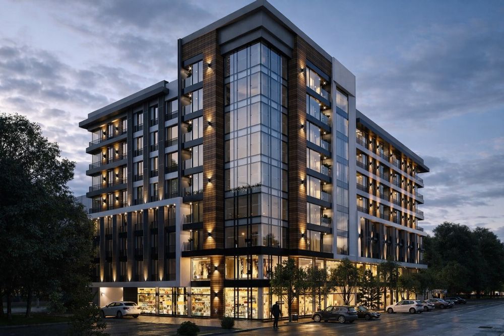 Эксклюзивный офис с мебелью в бизнес центре Luminar