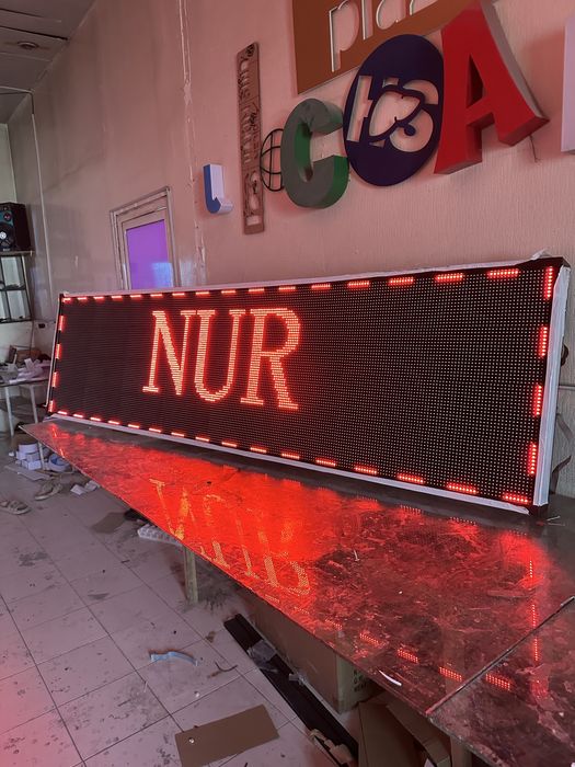 led ekran Бегущие строки tablo tashqi reklama banner bukva