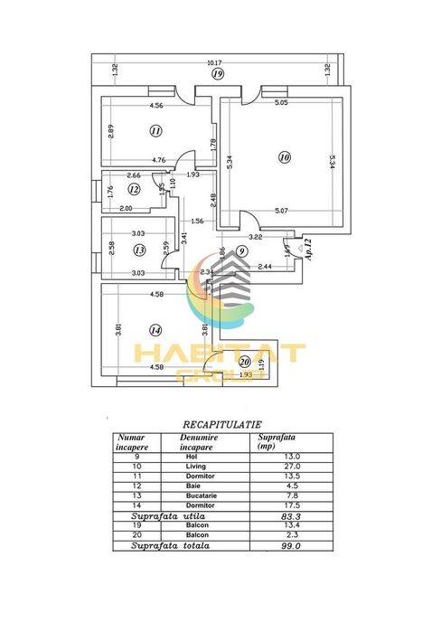 Apartament 3 Camere Decomandat 99Mp Sector 4 Grand Arena