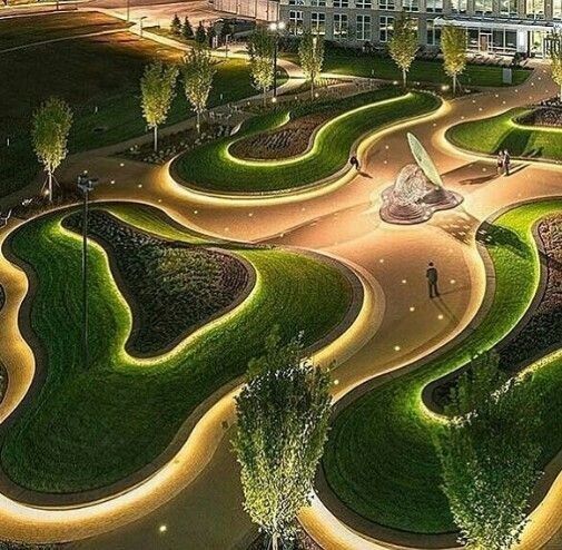 Промышленный и общественый ландшафт