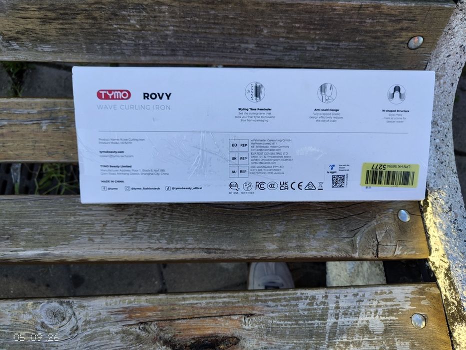TYMO ROVY Wave Curling Iron, маша за вълни, нова