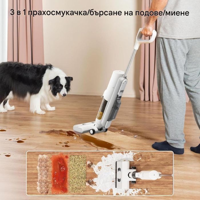 Безкабелна Прахосмукачка за Мокро и Сухо Почистване Proscenic F10 Pro