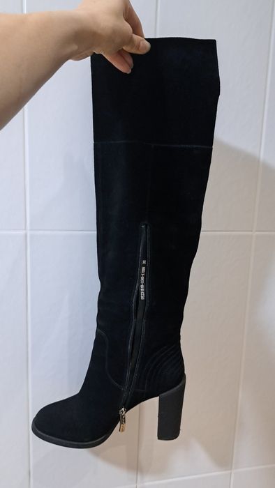 Продам сапоги, натуральная замша