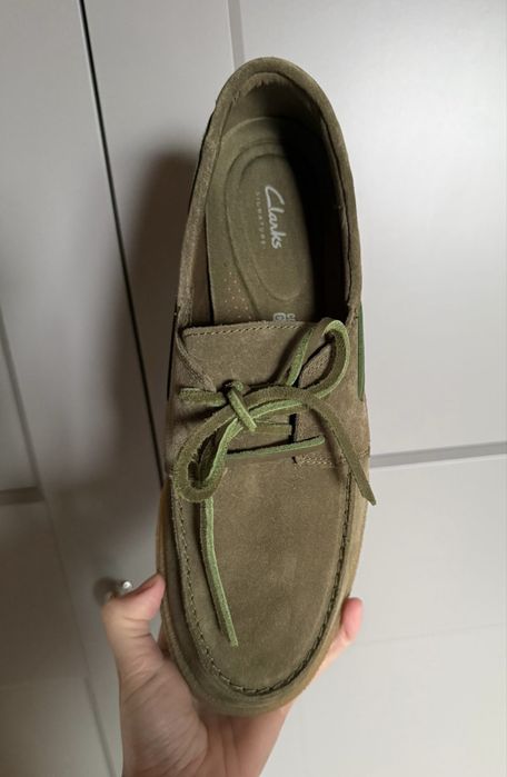 Mocasini CLARKS din piele întoarsă