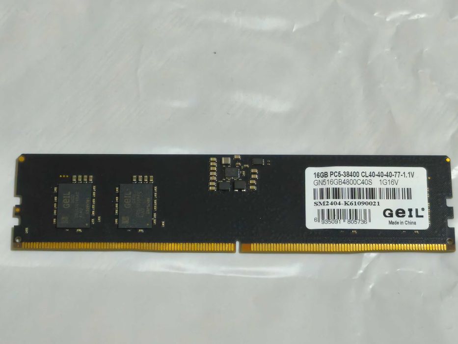 DDR5 GeIL Pristine V GP516GB4800C40SC 2x16=32gb
