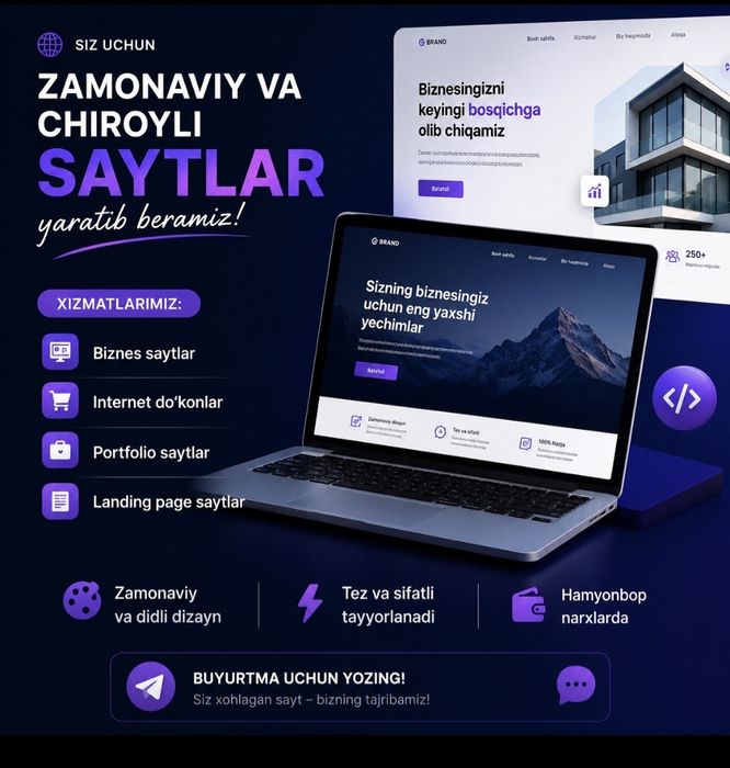 Sayt yasab berish xizmati