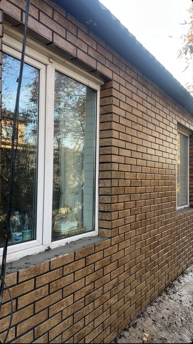 Утплене и облицовка фасада панелями TermKlinker