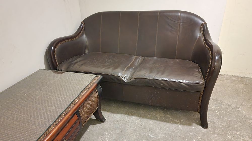 Кожена гарнитура за хол