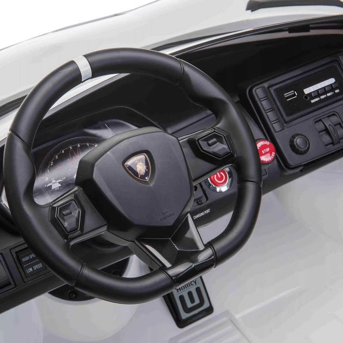 Masinuta electrica Lamborghini SVJ 24V 2x 250W Drift Edition White
