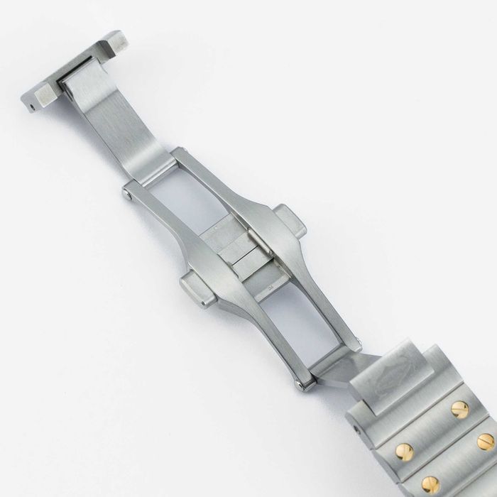 Cartier Santos de Cartier Medium Yellow Gold & Steel Diamond W3SA0007