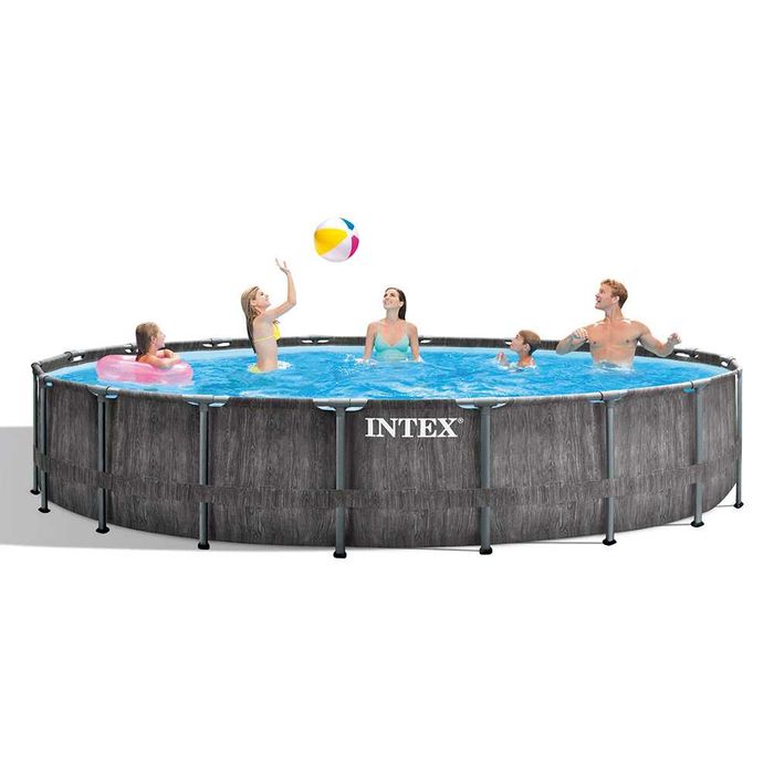 Нов! Басейн 549х122см - метална конструкция - Intex