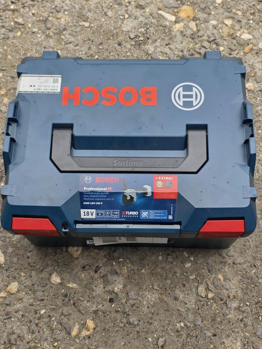 Polizor unghiular Bosch GWS 18V-180P, 18 cm, 7000 RPM, 1500 W, 2.8 kg, SIGILAT