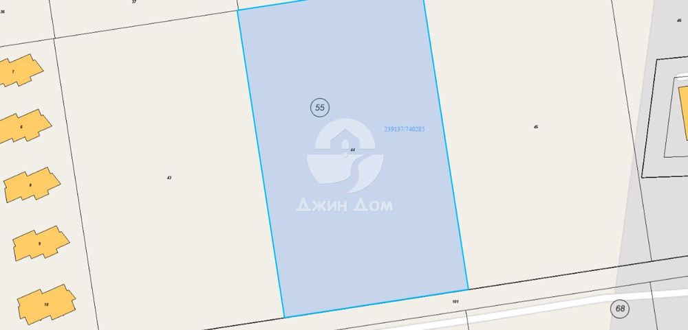 Урегулиран поземлен имот с ГЛЕДКА ПЛАНИНА в с. Равда