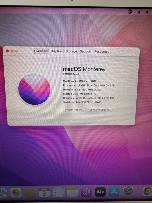 MacBook air 13 inch 2017