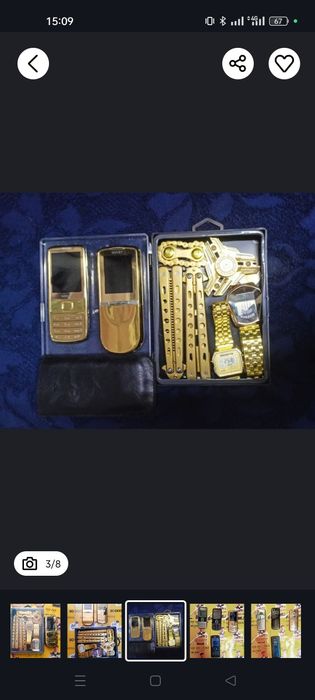 Nokia 6300 Nokia 6700 Novey 8800 Nokia 8800 art gold sotiladi!