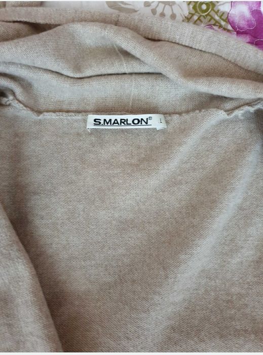 Cardigan bej crem nude lana casmir
