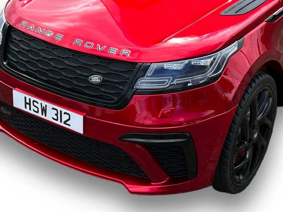 Range rover velar 12v – детски акумулаторен джип, червен, eva гуми