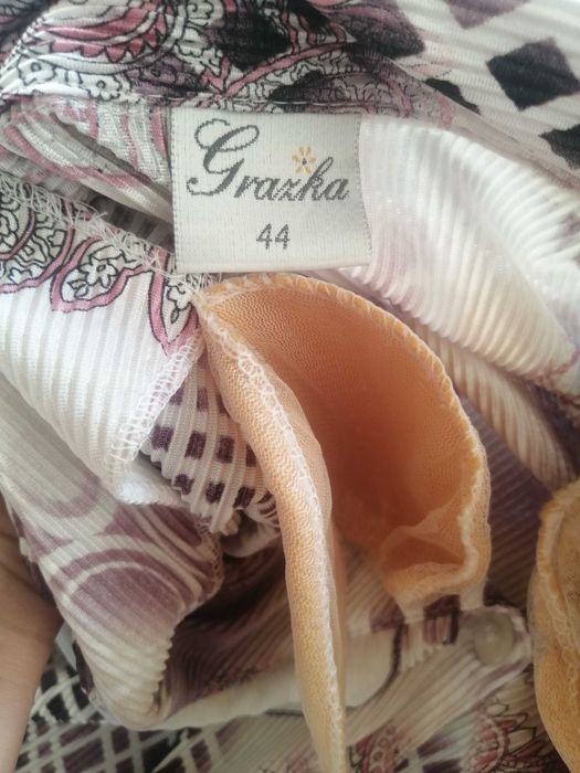 Bluza camasa dama GRAZKA masura 44 vintage bumbac cu volanase