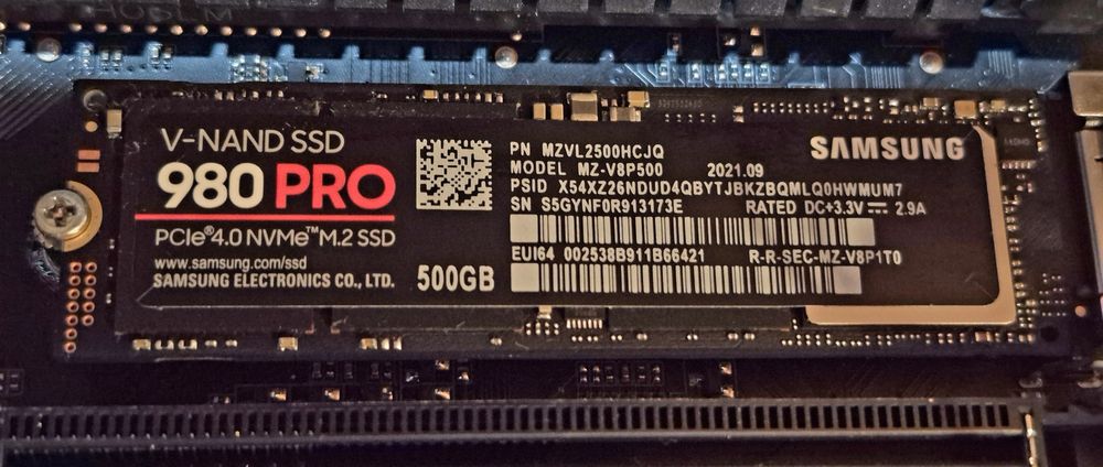 Samsung 980 PRO NVMe M.2 PCIe x4 4.0